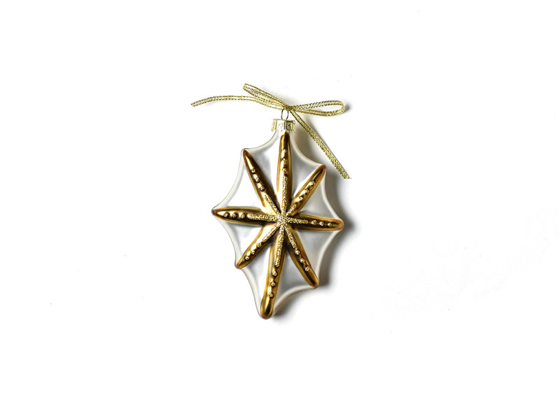 Nativity Scene Ornament Gold Star 