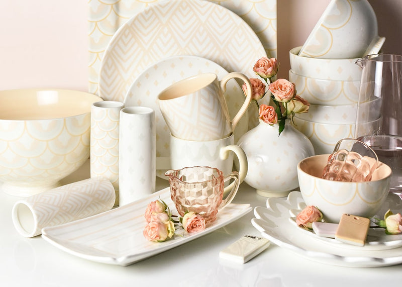 Blush Collection Including Notch Tray