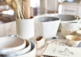 Neutral Nouveau Oval Mixing Bowl