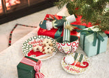 Holiday Design Serveware Including Small Bowl North Pole Reindeer Design