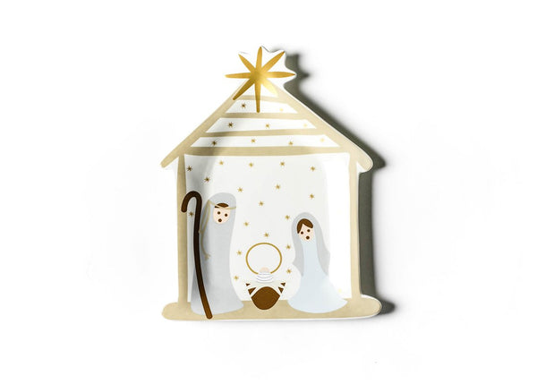 Nativity Shaped Holiday Platter