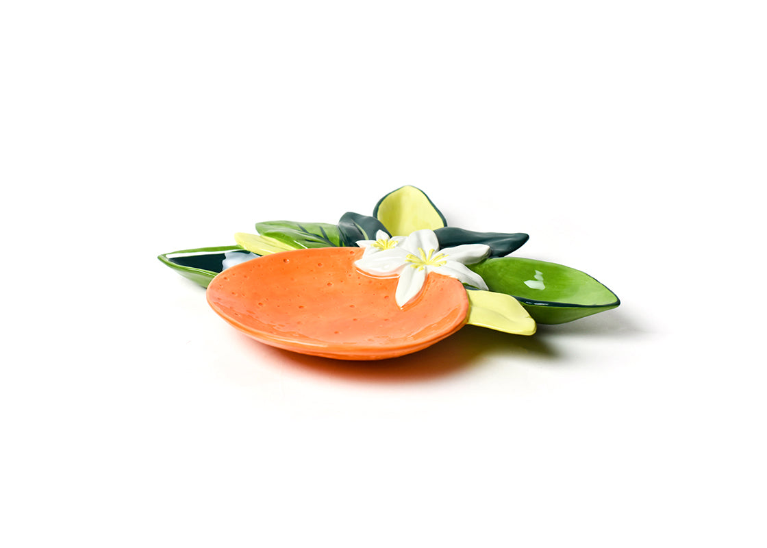 Right Side View of Orange Platter