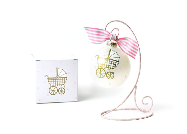 Custom Gift Box and Ornament Stand with Glass Ornament