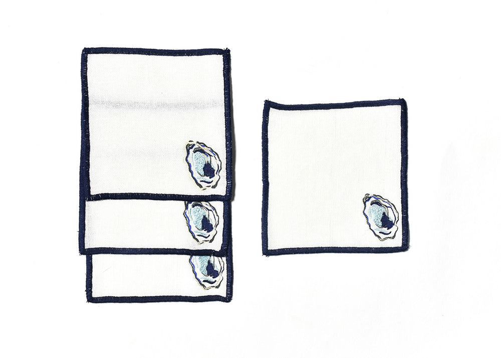 Oyster Ikat Dinner Napkins main image 1