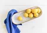 Clever Countertop Storage Solution Iris Blue Pip Mango Wood Dough Bowl