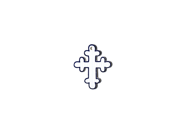 Blue Pinstripe 6” Cross