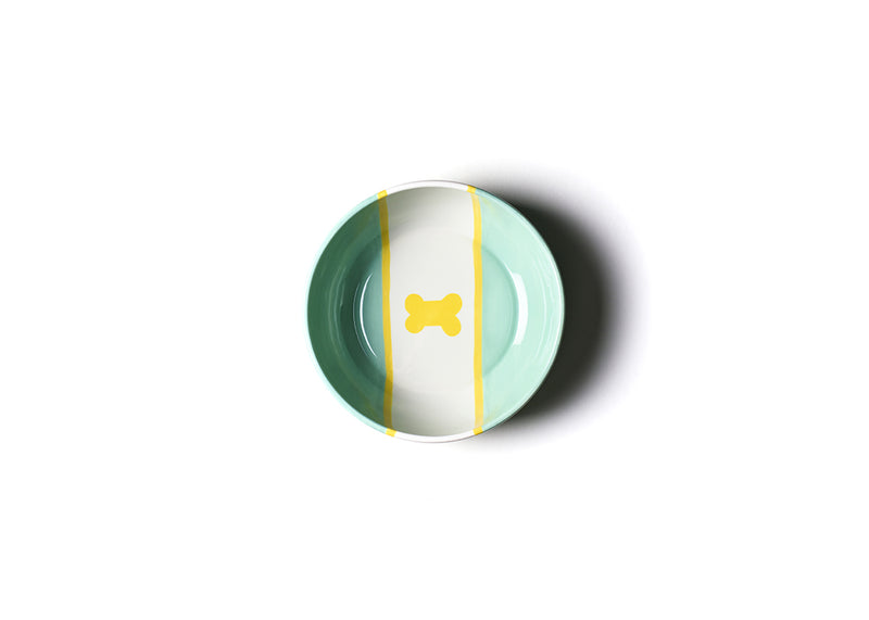 Mint Color Block Small Dog Bowl