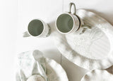 Speckled Rabbit Designs Including Ruffle Mugs, Set of 4