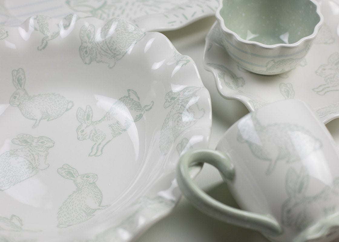 Extreme Cropped Close up of Speckled Rabbit Collection Including Speckled Rabbit Mug