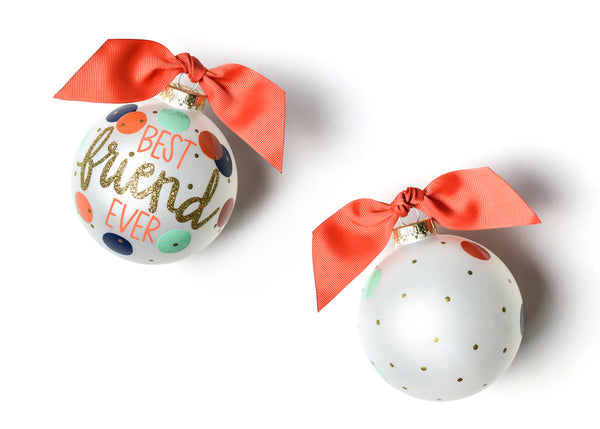 Best Friend Ever Ornament with Red Bow