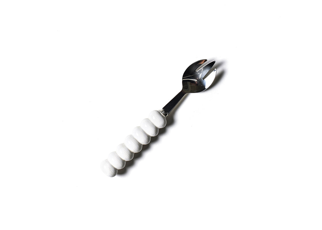 Overhead View of Signature White Knob Serving Fork