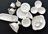 Signature White Ruffle Collection Including Dipping Bowl