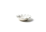 Side View of Signature White Ruffle Flare Small Bowl