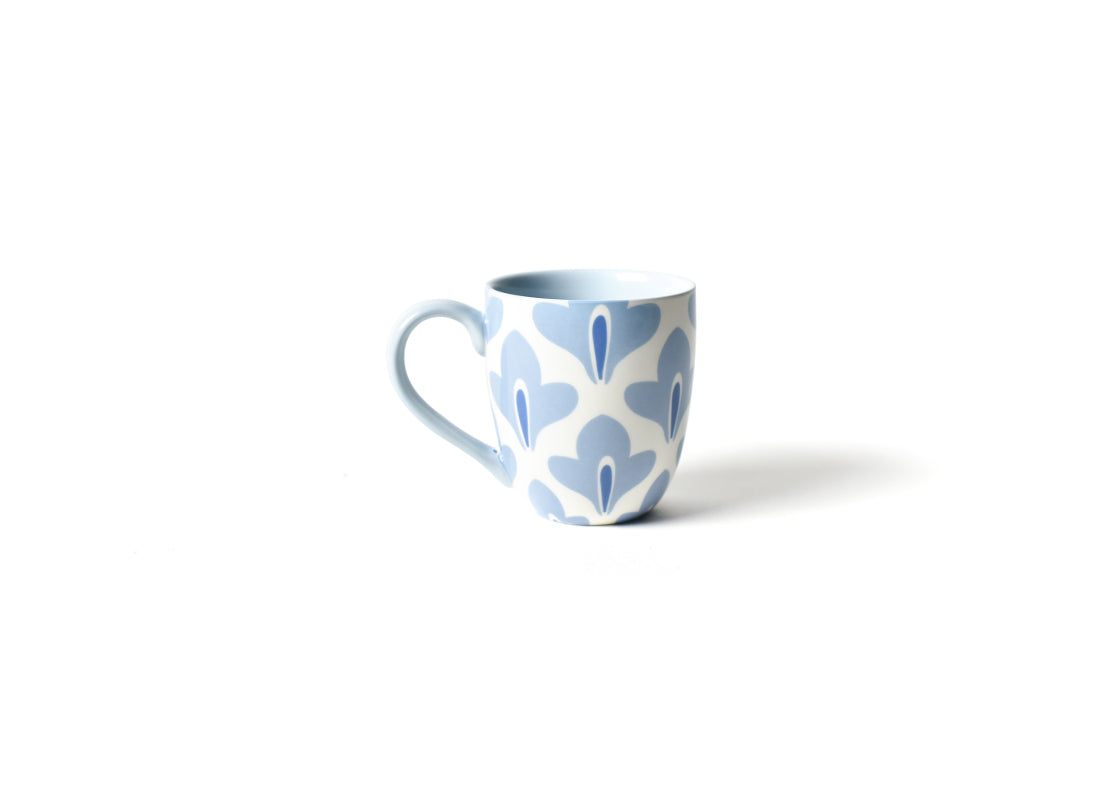 Front View of Iris Blue Sprout Mug