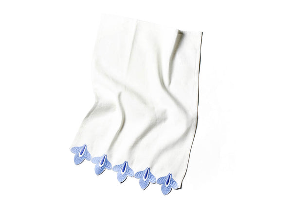 Full Size View Hand Towel Iris Blue Sprout Design