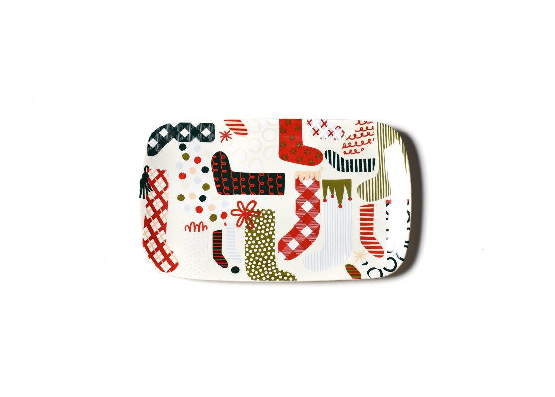 Overhead View of Stockings Rectangle Platter