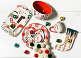 Serveware with Coton Colors Stockings Design Including Footed Bowl