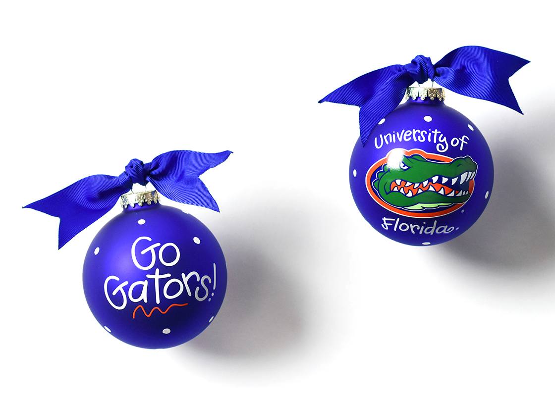 Florida Mascot Glass Ornament