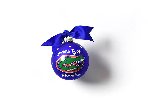 Florida Mascot Glass Ornament