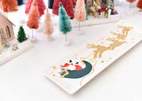 Personalization Available on Serving Tray Christmas in the Village Design