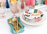 Coton Colors Seasonal Designs Coordinate with Christmas in the Village Salad Plate
