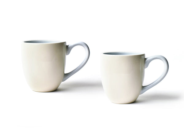 Large Comfortable Handles on Mrs. and Mrs. Mugs