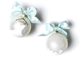 White Dress on Gold Hanger I Said Yes Dress Ornament